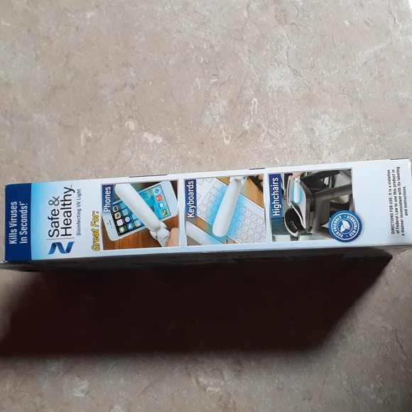 NWT Safe & Healthy Handheld Disinfecting UV Light - Picture 5 of 8